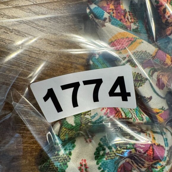 Susan Graver Womens Button Up Shirt Size 2X Floral Patchwork Blouse Work Boho - Picture 8 of 8